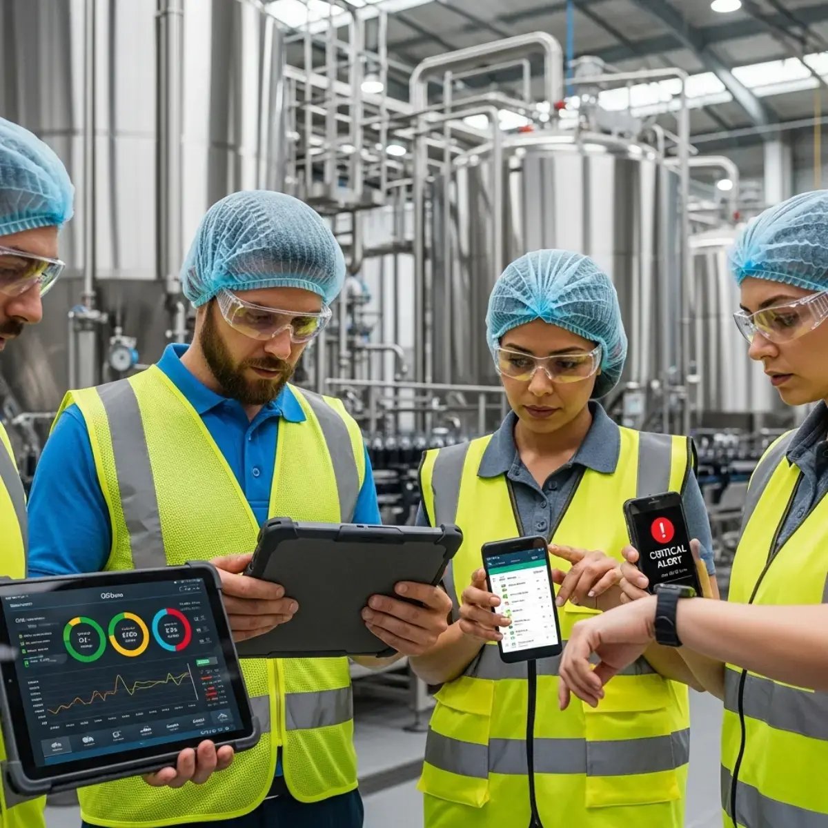 llc- Staff-using-Smart-apps-shop-Floor